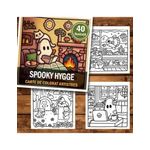 Carti si Birotica - Carti - Carti pentru copii - Carti de colorat - Carte de colorat antistres , 40 de ilustratii Spooky Hygge, 86 pagini, A5 - Infinity.ro