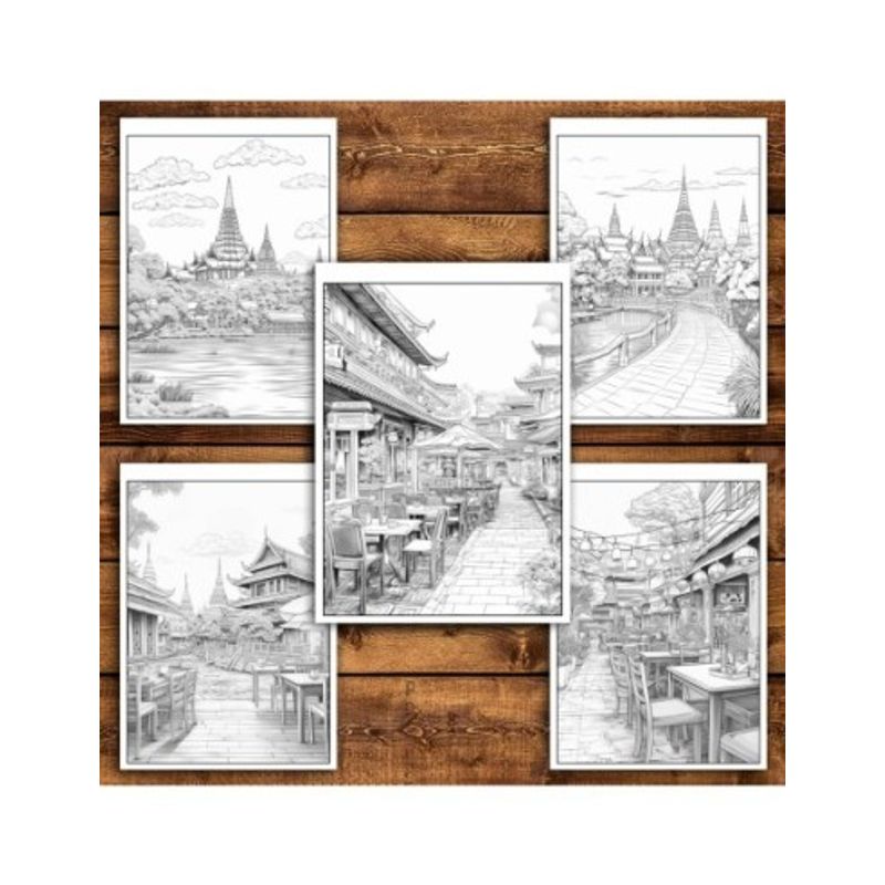 Carti si Birotica - Carti - Carti pentru copii - Carti de colorat - Carte de colorat antistres , 40 de ilustratii Thailanda, 86 pagini, A5 - Infinity.ro
