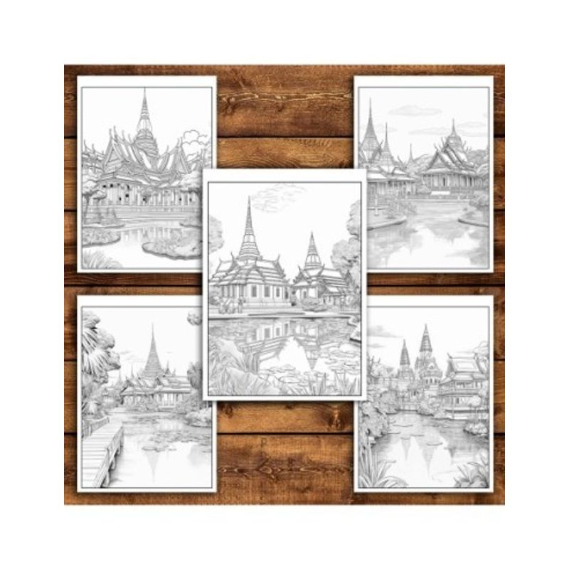 Carti si Birotica - Carti - Carti pentru copii - Carti de colorat - Carte de colorat antistres , 40 de ilustratii Thailanda, 86 pagini, A5 - Infinity.ro