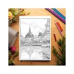 Carti si Birotica - Carti - Carti pentru copii - Carti de colorat - Carte de colorat antistres , 40 de ilustratii Thailanda, 86 pagini, A5 - Infinity.ro