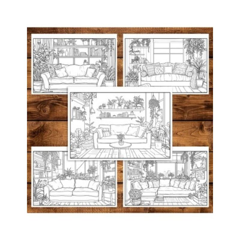 Carti si Birotica - Carti - Carti pentru copii - Carti de colorat - Carte de colorat antistres , 40 de ilustratii Sufragerii relaxante - Volumul III, 86 pagini, A5 - Infinity.ro