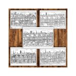 Carti si Birotica - Carti - Carti pentru copii - Carti de colorat - Carte de colorat antistres , 40 de ilustratii Suburbii din San Francisco, 86 pagini, A5 - Infinity.ro