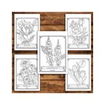 Carti si Birotica - Carti - Carti pentru copii - Carti de colorat - Carte de colorat antistres , 40 de ilustratii The Language of Flowers, 86 pagini, A5 - Infinity.ro