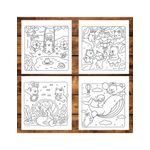Carti si Birotica - Carti - Carti pentru copii - Carti de colorat - Carte de colorat antistres , 41 de ilustratii Cuddly Stories, 88 pagini, A5 - Infinity.ro