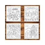 Carti si Birotica - Carti - Carti pentru copii - Carti de colorat - Carte de colorat antistres , 41 de ilustratii Fuzzy Tales, 88 pagini, A5 - Infinity.ro