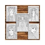 Carti si Birotica - Carti - Carti pentru copii - Carti de colorat - Carte de colorat antistres , 42 de ilustratii Inspiratii de la Gustav Klimt - Volumul II, 88 pagini, A5 - Infinity.ro