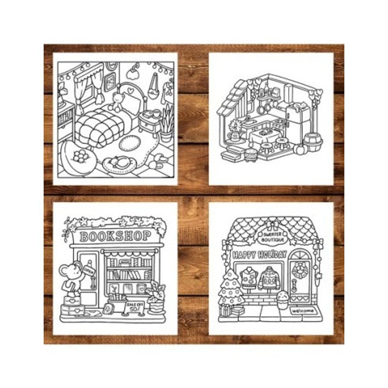 Carti si Birotica - Carti - Carti pentru copii - Carti de colorat - Carte de colorat antistres , 41 de ilustratii Coltisor Dragut, 106 pagini, A5 - Infinity.ro
