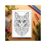 Carti si Birotica - Carti - Carti pentru copii - Carti de colorat - Carte de colorat antistres , 43 de ilustratii Animale Mandala - Volumul II, 92 pagini, A5 - Infinity.ro