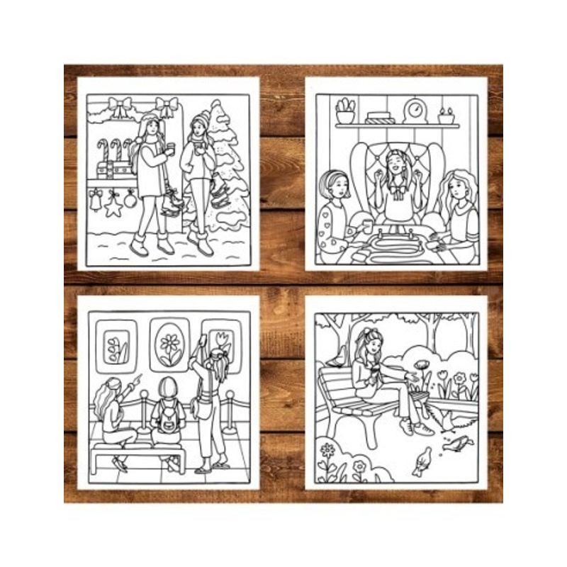 Carti si Birotica - Carti - Carti pentru copii - Carti de colorat - Carte de colorat antistres , 45 de ilustratii Bestie Moments, 96 pagini, A5 - Infinity.ro