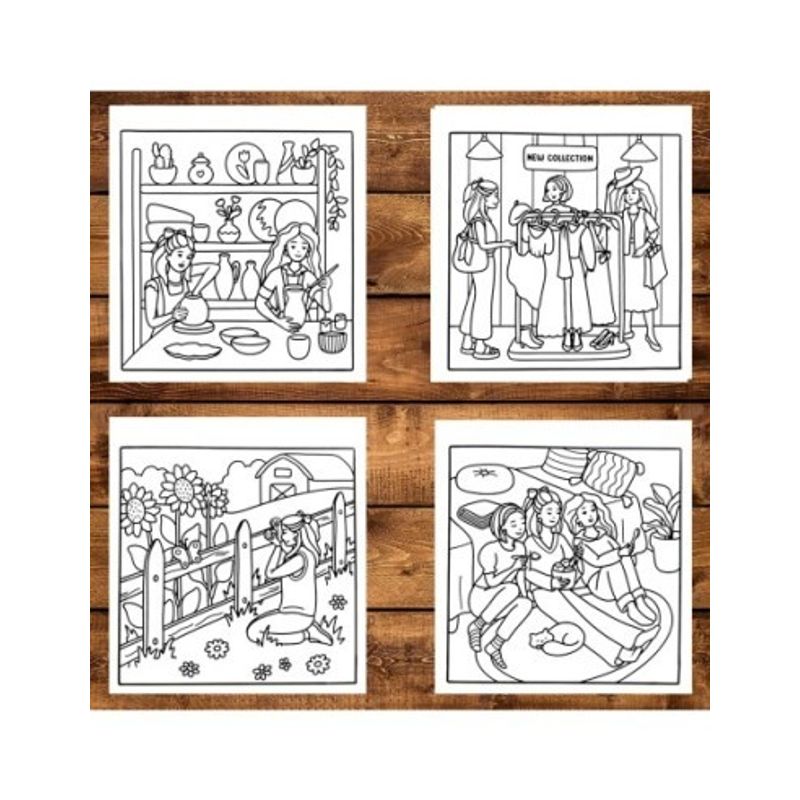 Carti si Birotica - Carti - Carti pentru copii - Carti de colorat - Carte de colorat antistres , 45 de ilustratii Bestie Moments, 96 pagini, A5 - Infinity.ro