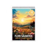 Carti si Birotica - Carti - Carti pentru copii - Carti de colorat - Carte de colorat antistres , 45 de ilustratii Flori Salbatice, 96 pagini, A5 - Infinity.ro