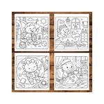 Carti si Birotica - Carti - Carti pentru copii - Carti de colorat - Carte de colorat antistres , 45 de ilustratii Cute Dragons - Volumul III, 96 pagini, A5 - Infinity.ro