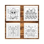 Carti si Birotica - Carti - Carti pentru copii - Carti de colorat - Carte de colorat antistres , 45 de ilustratii Cozy Winter - Volumul I, 96 pagini, A5 - Infinity.ro