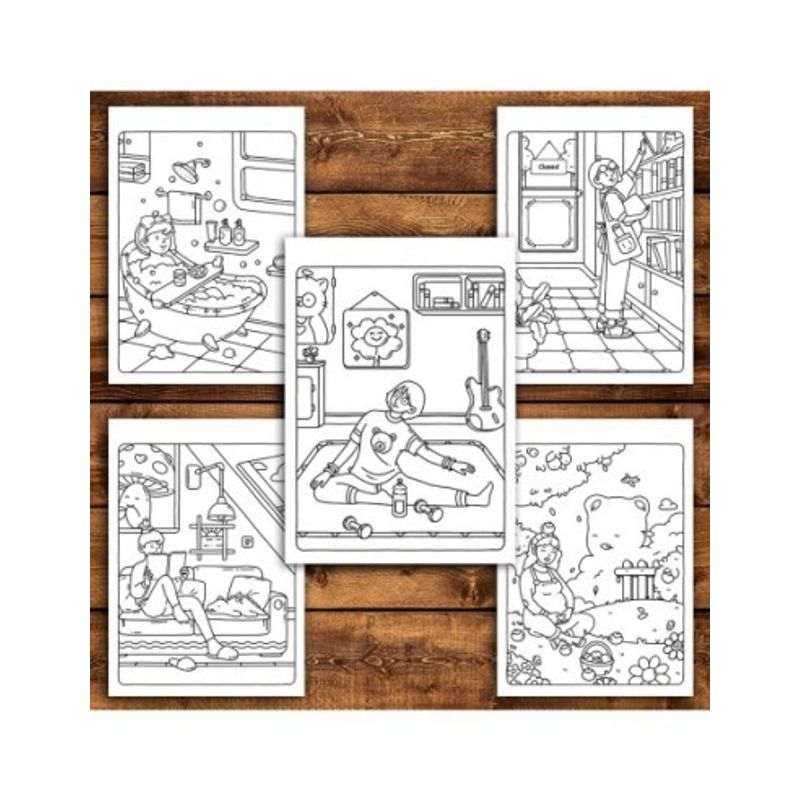 Carti si Birotica - Carti - Carti pentru copii - Carti de colorat - Carte de colorat antistres , 45 de ilustratii Pregnancy Moments, 96 pagini, A5 - Infinity.ro
