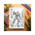 Carti si Birotica - Carti - Carti pentru copii - Carti de colorat - Carte de colorat antistres , 45 de ilustratii Transformers, 96 pagini, A5 - Infinity.ro