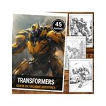 Carti si Birotica - Carti - Carti pentru copii - Carti de colorat - Carte de colorat antistres , 45 de ilustratii Transformers, 96 pagini, A5 - Infinity.ro