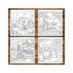 Carti si Birotica - Carti - Carti pentru copii - Carti de colorat - Carte de colorat antistres , 46 de ilustratii Woodland Friends, 96 pagini, A5 - Infinity.ro