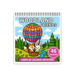 Carti si Birotica - Carti - Carti pentru copii - Carti de colorat - Carte de colorat antistres , 46 de ilustratii Woodland Friends, 96 pagini, A5 - Infinity.ro