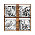 Carti si Birotica - Carti - Carti pentru copii - Carti de colorat - Carte de colorat antistres , 50 de ilustratii Animale Zombie - Volumul II, 106 pagini, A5 - Infinity.ro