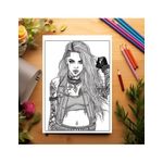 Carti si Birotica - Carti - Carti pentru copii - Carti de colorat - Carte de colorat antistres , 50 de ilustratii Brutal Beauties, 106 pagini, A5 - Infinity.ro