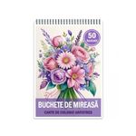 Carti si Birotica - Carti - Carti pentru copii - Carti de colorat - Carte de colorat antistres , 50 de ilustratii Buchete de Mireasa, 106 pagini, A5 - Infinity.ro