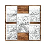 Carti si Birotica - Carti - Carti pentru copii - Carti de colorat - Carte de colorat antistres , 50 de ilustratii Case de la tara, 106 pagini, A5 - Infinity.ro
