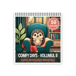 Carti si Birotica - Carti - Carti pentru copii - Carti de colorat - Carte de colorat antistres , 50 de ilustratii Comfy Days - Volumul II, 106 pagini, A5 - Infinity.ro