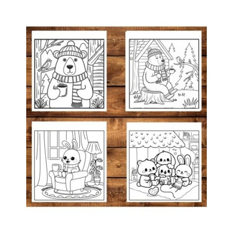 Carti si Birotica - Carti - Carti pentru copii - Carti de colorat - Carte de colorat antistres , 50 de ilustratii Comfy Days - Volumul II, 106 pagini, A5 - Infinity.ro