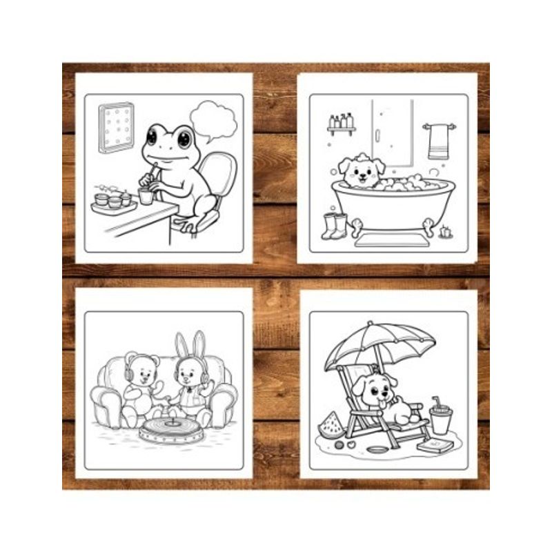 Carti si Birotica - Carti - Carti pentru copii - Carti de colorat - Carte de colorat antistres , 50 de ilustratii Cozy Friends - Volumul III, 106 pagini, A5 - Infinity.ro