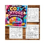 Carti si Birotica - Carti - Carti pentru copii - Carti de colorat - Carte de colorat antistres , 50 de ilustratii Cozy Hygge, 106 pagini, A5 - Infinity.ro