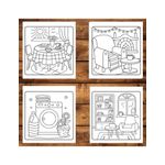 Carti si Birotica - Carti - Carti pentru copii - Carti de colorat - Carte de colorat antistres , 50 de ilustratii Cozy Hygge, 106 pagini, A5 - Infinity.ro
