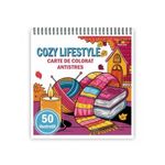 Carti si Birotica - Carti - Carti pentru copii - Carti de colorat - Carte de colorat antistres , 50 de ilustratii Cozy Lifestyle, 106 pagini, A5 - Infinity.ro