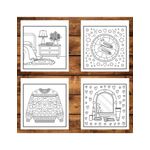 Carti si Birotica - Carti - Carti pentru copii - Carti de colorat - Carte de colorat antistres , 50 de ilustratii Cozy Lifestyle, 106 pagini, A5 - Infinity.ro