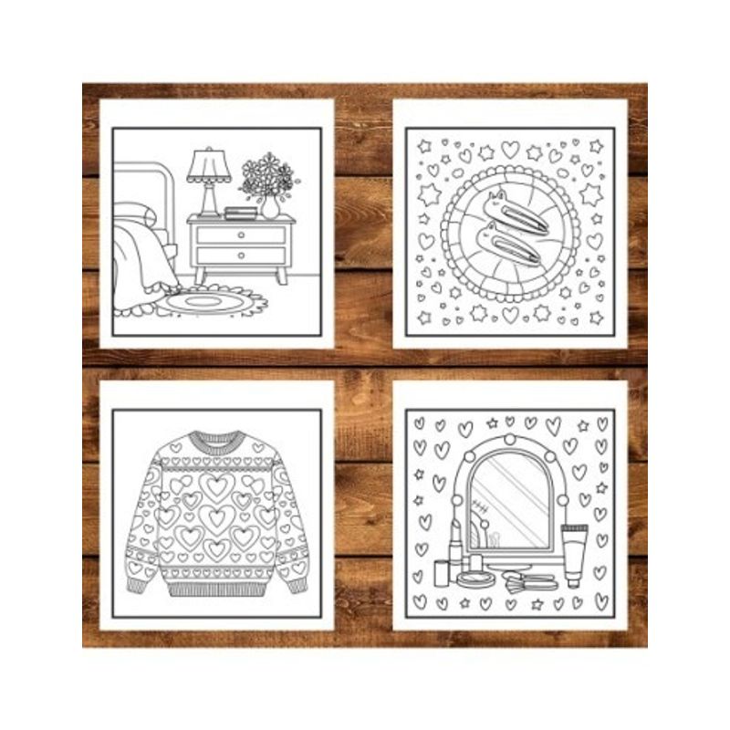 Carti si Birotica - Carti - Carti pentru copii - Carti de colorat - Carte de colorat antistres , 50 de ilustratii Cozy Lifestyle, 106 pagini, A5 - Infinity.ro