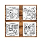 Carti si Birotica - Carti - Carti pentru copii - Carti de colorat - Carte de colorat antistres , 50 de ilustratii Cozy Pocket Rooms, 106 pagini, A5 - Infinity.ro
