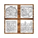 Carti si Birotica - Carti - Carti pentru copii - Carti de colorat - Carte de colorat antistres , 50 de ilustratii Cozy Pocket Rooms, 106 pagini, A5 - Infinity.ro