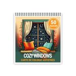 Carti si Birotica - Carti - Carti pentru copii - Carti de colorat - Carte de colorat antistres , 50 de ilustratii Cozy Windows, 106 pagini, A5 - Infinity.ro