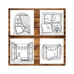 Carti si Birotica - Carti - Carti pentru copii - Carti de colorat - Carte de colorat antistres , 50 de ilustratii Cozy Windows, 106 pagini, A5 - Infinity.ro