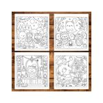 Carti si Birotica - Carti - Carti pentru copii - Carti de colorat - Carte de colorat antistres , 50 de ilustratii Creepy Buddies, 106 pagini, A5 - Infinity.ro