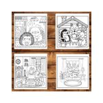 Carti si Birotica - Carti - Carti pentru copii - Carti de colorat - Carte de colorat antistres , 50 de ilustratii Cute and Cozy Hygge- Volumul I, 106 pagini, A5 - Infinity.ro