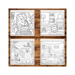 Carti si Birotica - Carti - Carti pentru copii - Carti de colorat - Carte de colorat antistres , 50 de ilustratii Cute and Cozy Hygge - Volumul II, 106 pagini, A5 - Infinity.ro