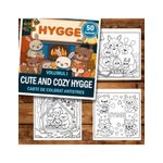 Carti si Birotica - Carti - Carti pentru copii - Carti de colorat - Carte de colorat antistres , 50 de ilustratii Cute and Cozy Hygge- Volumul I, 106 pagini, A5 - Infinity.ro