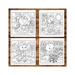 Carti si Birotica - Carti - Carti pentru copii - Carti de colorat - Carte de colorat antistres , 50 de ilustratii Cute Dragons - Volumul I, 106 pagini, A5 - Infinity.ro