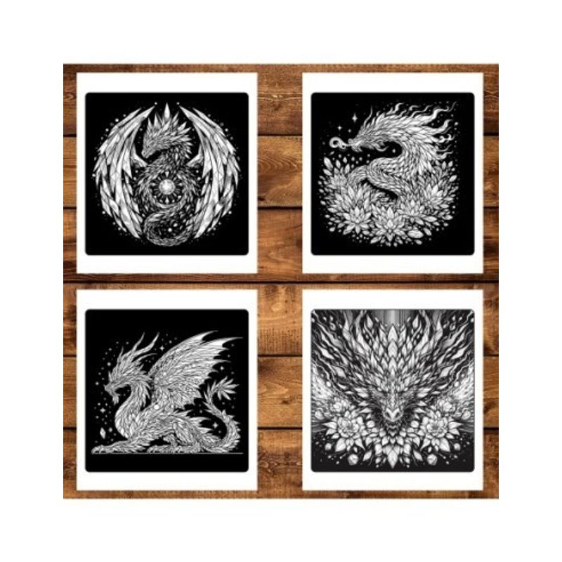 Carti si Birotica - Carti - Carti pentru copii - Carti de colorat - Carte de colorat antistres , 50 de ilustratii Dragoni din Cristal, 106 pagini, A5 - Infinity.ro