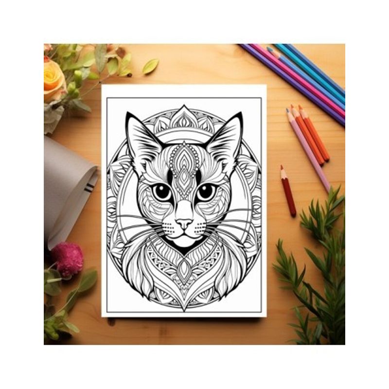 Carti si Birotica - Carti - Carti pentru copii - Carti de colorat - Carte de colorat antistres , 50 de ilustratii Eleganta Felinelor, 106 pagini, A5 - Infinity.ro