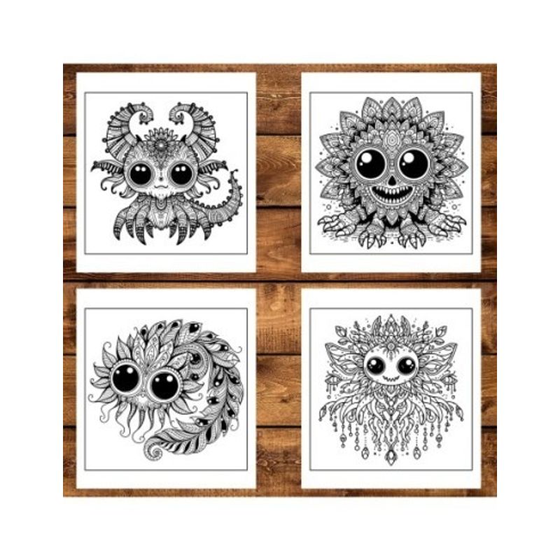 Carti si Birotica - Carti - Carti pentru copii - Carti de colorat - Carte de colorat antistres , 50 de ilustratii Extraterestii Mandala, 106 pagini, A5 - Infinity.ro