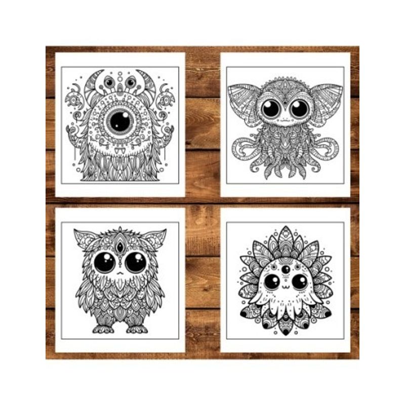 Carti si Birotica - Carti - Carti pentru copii - Carti de colorat - Carte de colorat antistres , 50 de ilustratii Extraterestii Mandala, 106 pagini, A5 - Infinity.ro