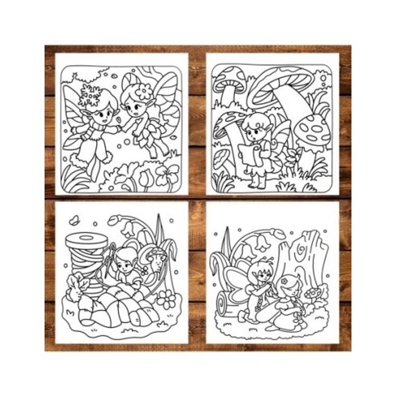 Carti si Birotica - Carti - Carti pentru copii - Carti de colorat - Carte de colorat antistres , 50 de ilustratii Fairy Life, 106 pagini, A5 - Infinity.ro