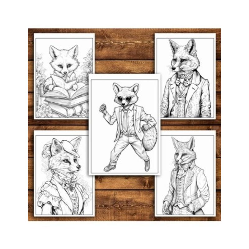 Carti si Birotica - Carti - Carti pentru copii - Carti de colorat - Carte de colorat antistres , 50 de ilustratii Fantasy Fox, 106 pagini, A5 - Infinity.ro