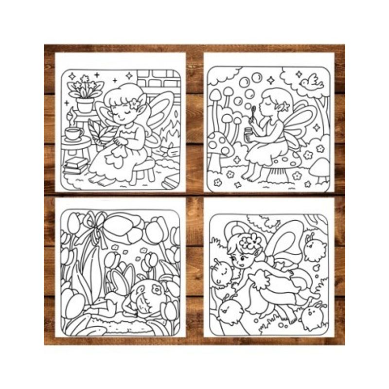 Carti si Birotica - Carti - Carti pentru copii - Carti de colorat - Carte de colorat antistres , 50 de ilustratii Fairy Life, 106 pagini, A5 - Infinity.ro